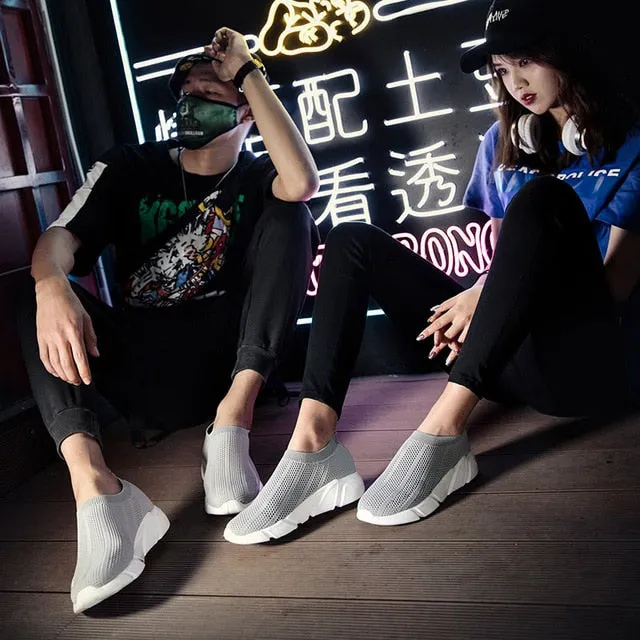 Breathable Ankle Boot Women Socks Shoes Female Sneakers