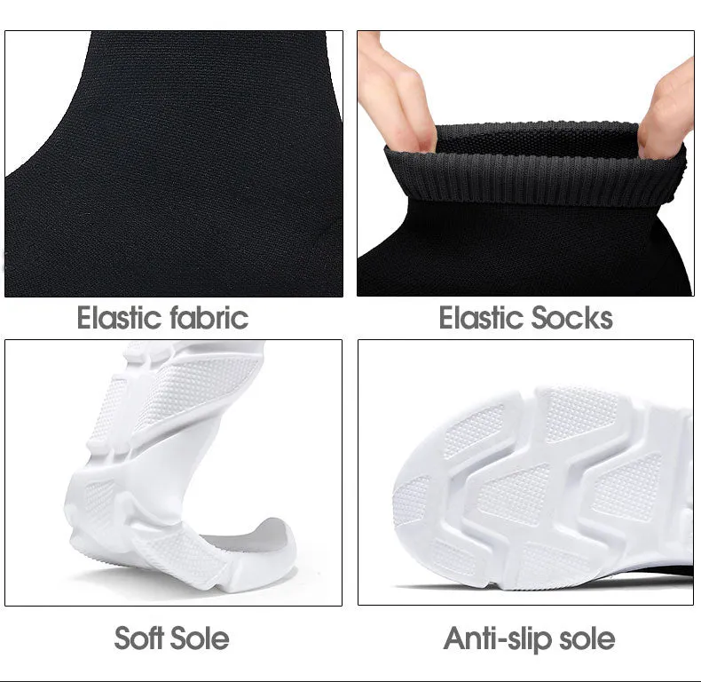 Breathable Ankle Boot Women Socks Shoes Female Sneakers