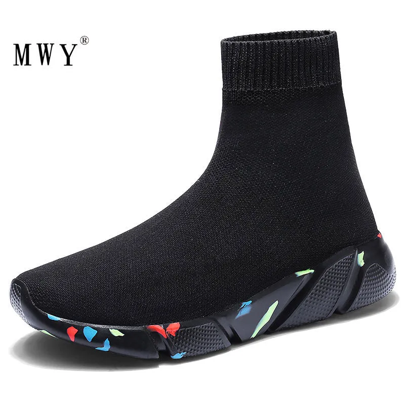 Breathable Ankle Boot Women Socks Shoes Female Sneakers