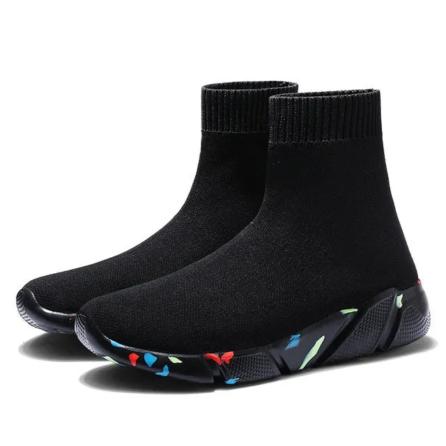 Breathable Ankle Boot Women Socks Shoes Female Sneakers