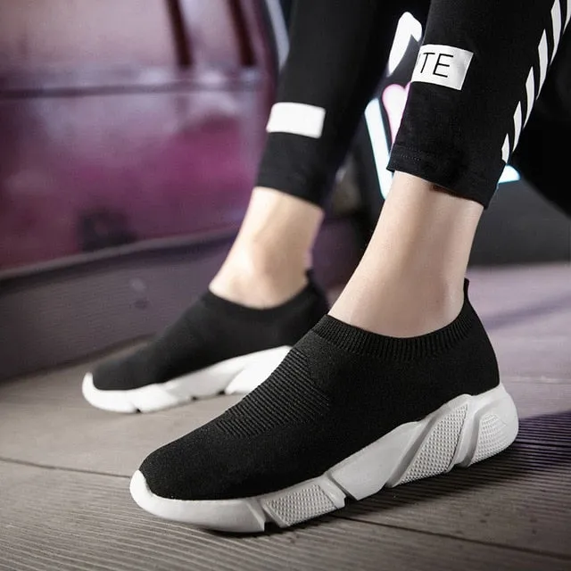 Breathable Ankle Boot Women Socks Shoes Female Sneakers