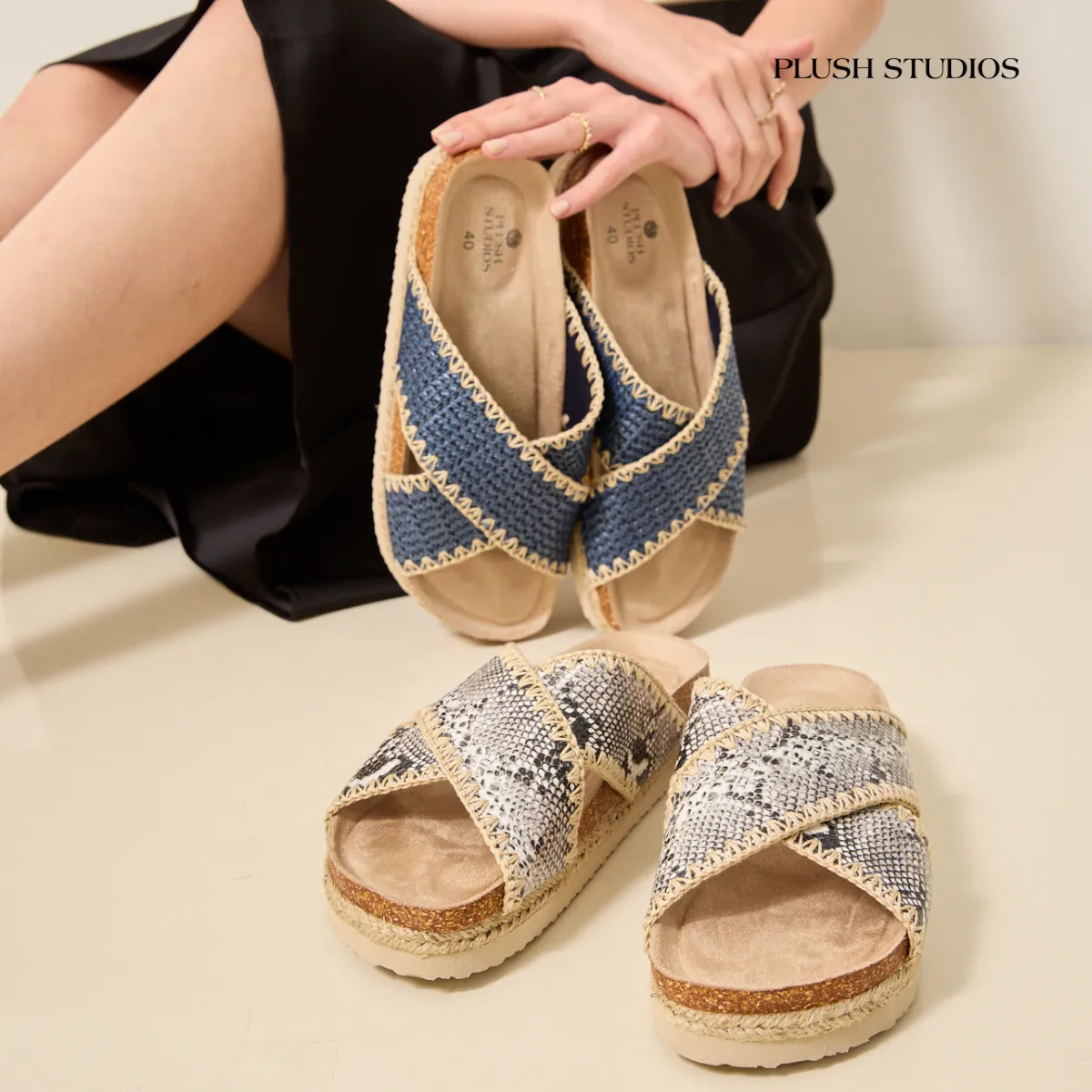 Cali Sandals Snake Print