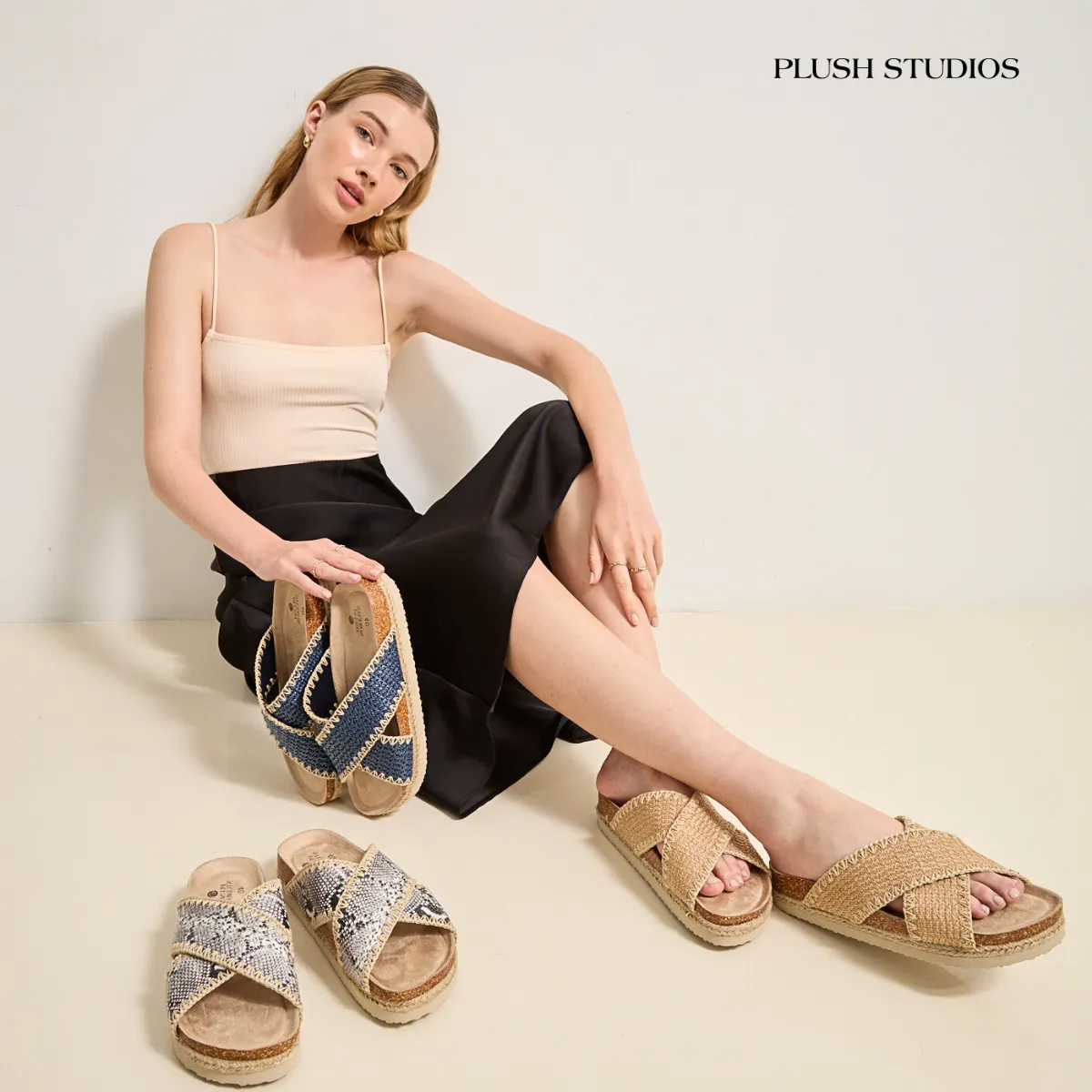 Cali Sandals Snake Print