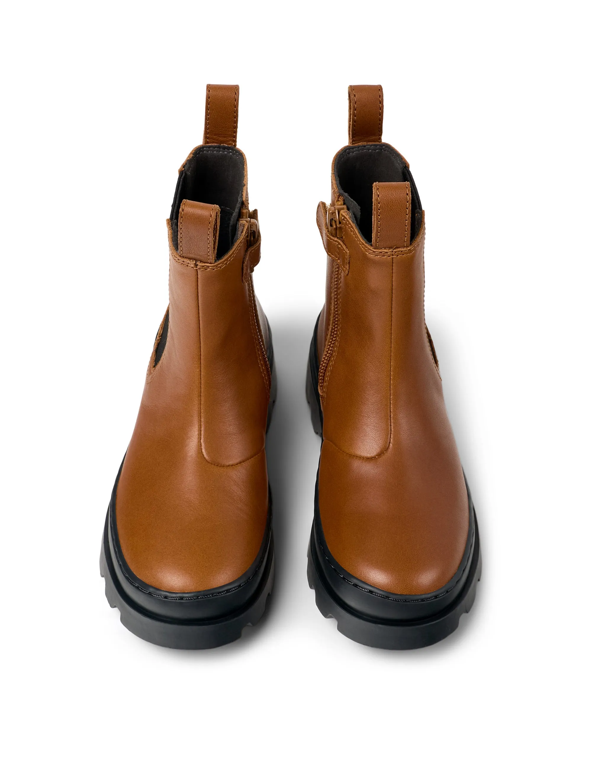 CAMPER BRUTUS ZIP BOOT W25 - TAN