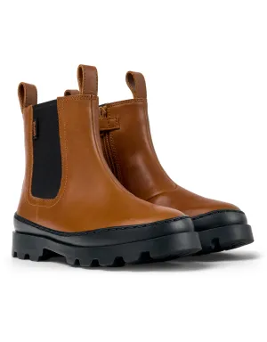 CAMPER BRUTUS ZIP BOOT W25 - TAN