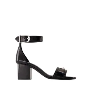 Caprese Wings Sandals - Leather - Black