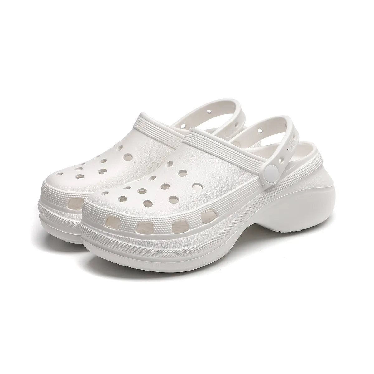 CHUNKY PLATFORM HOLE SHOES  4208