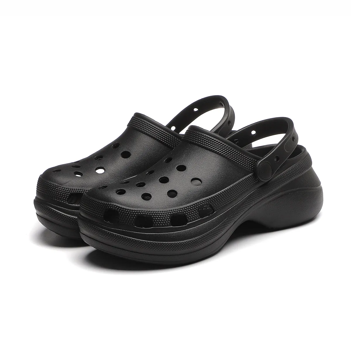 CHUNKY PLATFORM HOLE SHOES  4208