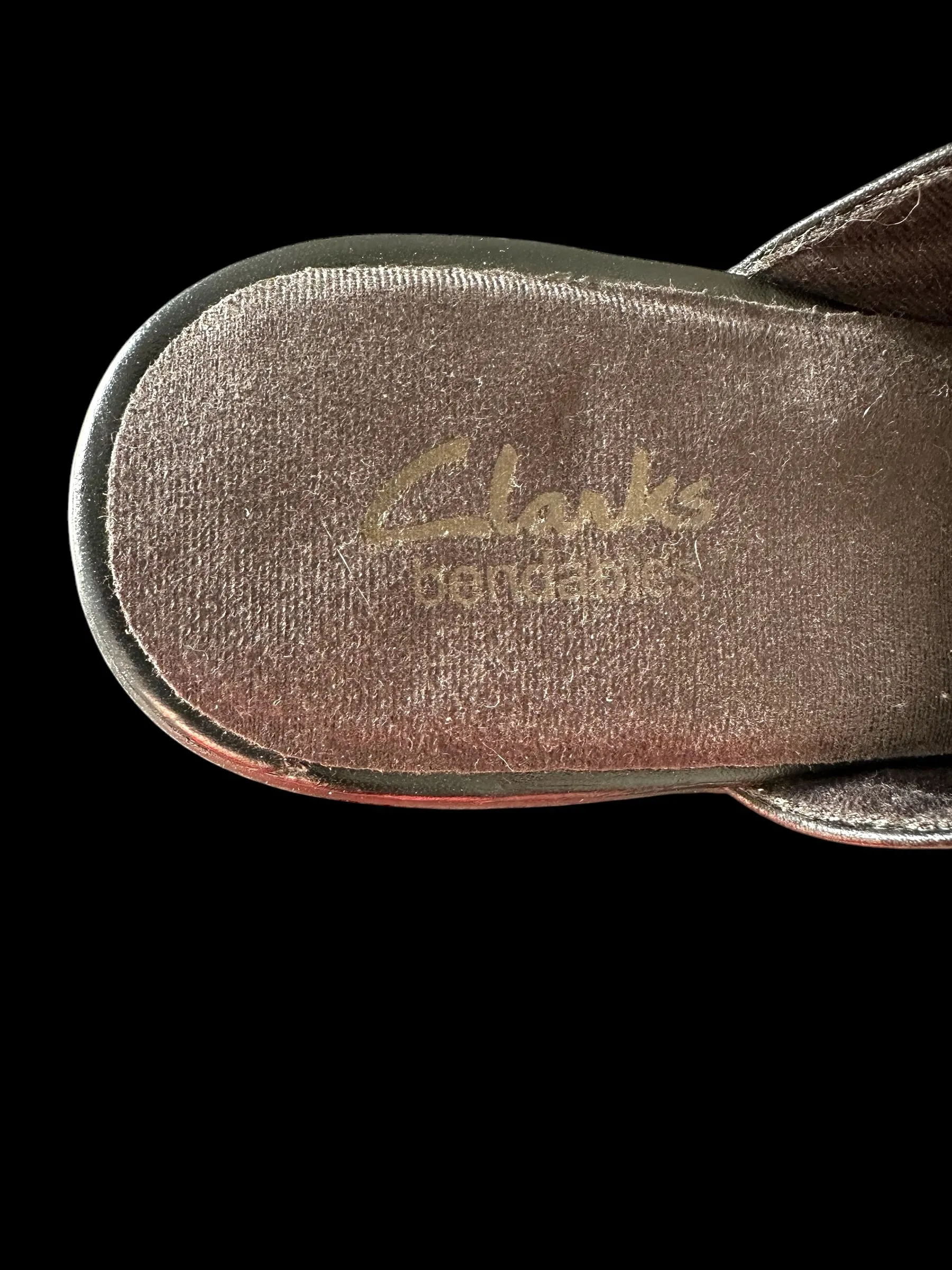 Clarks Black Mule Size 9
