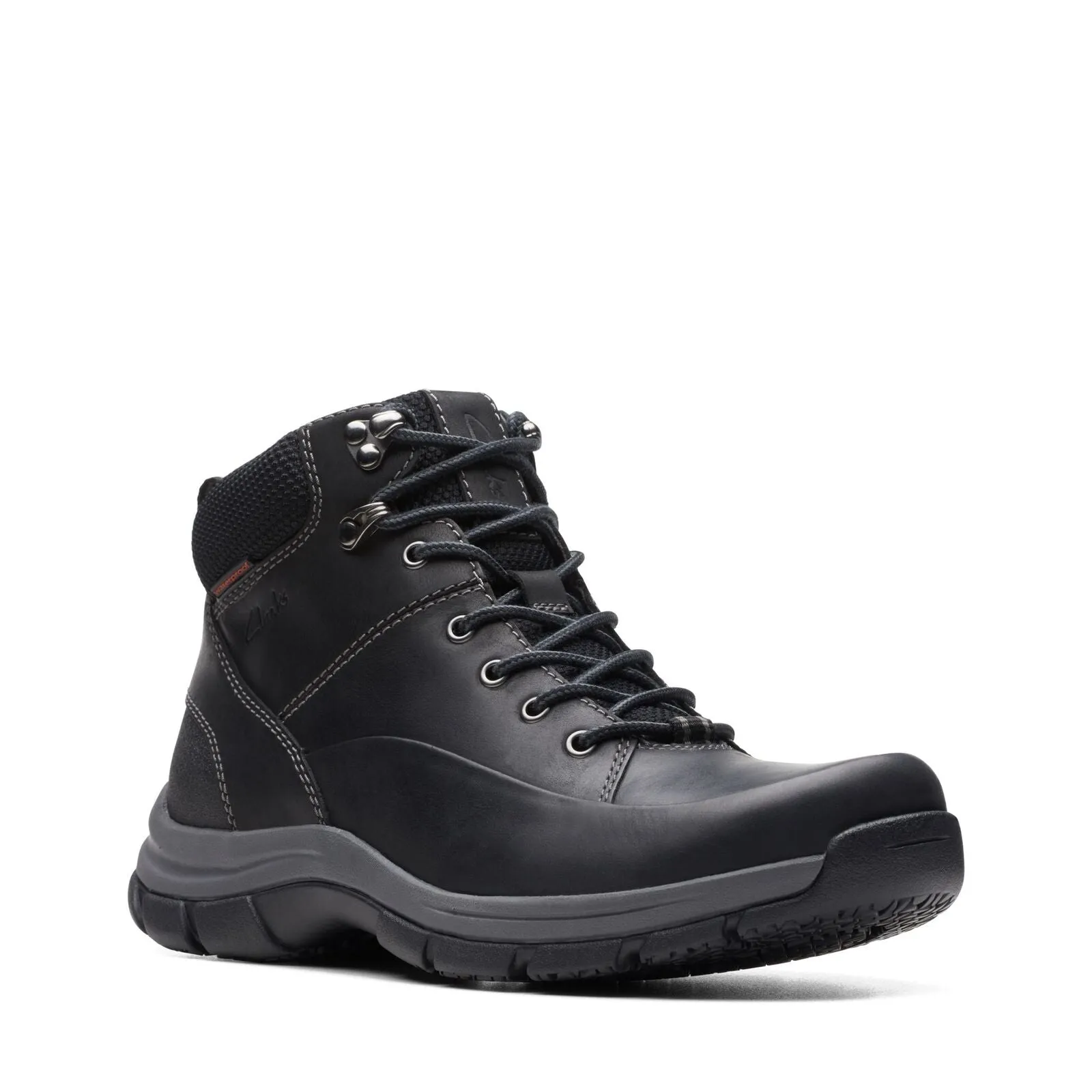 Clarks Men's Walpath Mid Black Leather
