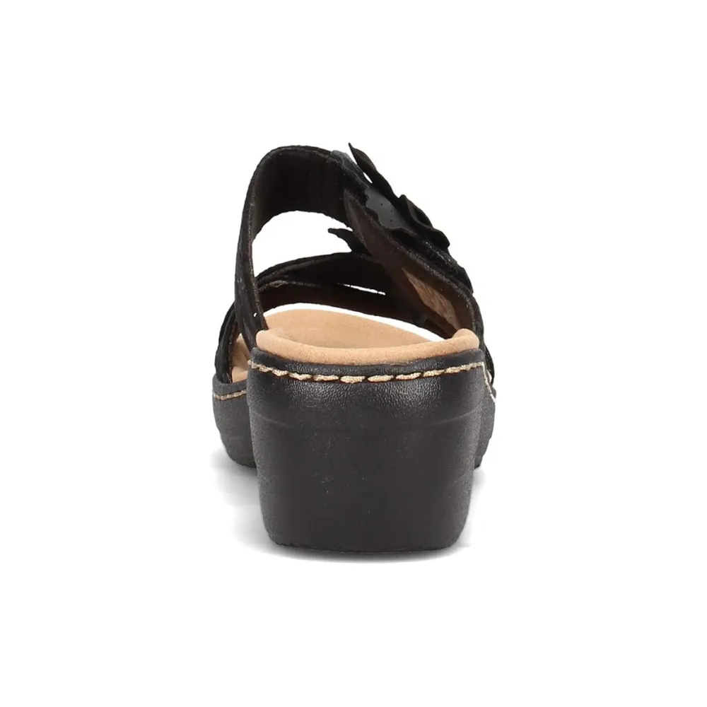 Clarks Merliah Violet Black Sandal (Women's)