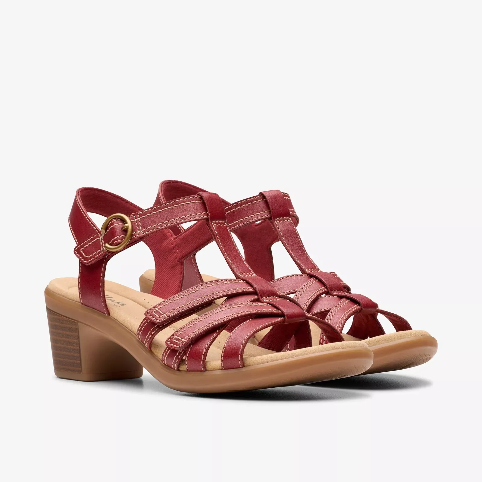 Clarks Women's Emily2 Rose Red Leather 26181672