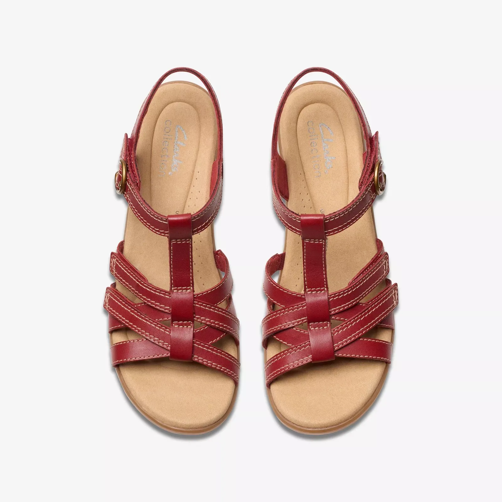Clarks Women's Emily2 Rose Red Leather 26181672