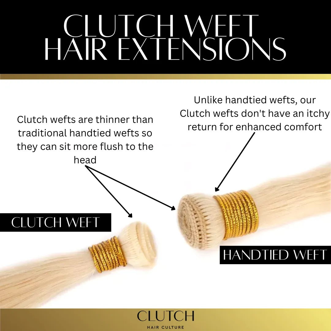 Clutch Weft Hair Extensions 16"