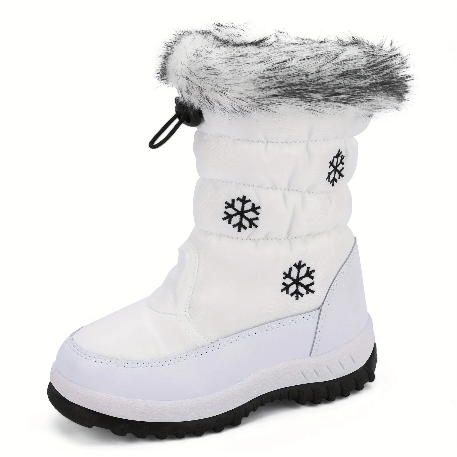 Cozy Plus Girls Fleece Snow Boots Warm Waterproof Durable
