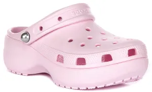 Crocs Classic Platform In Pink