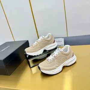 DAD SNEAKER IN TUSCAN BEIGE SUEDE AND BREATHABLE MESH