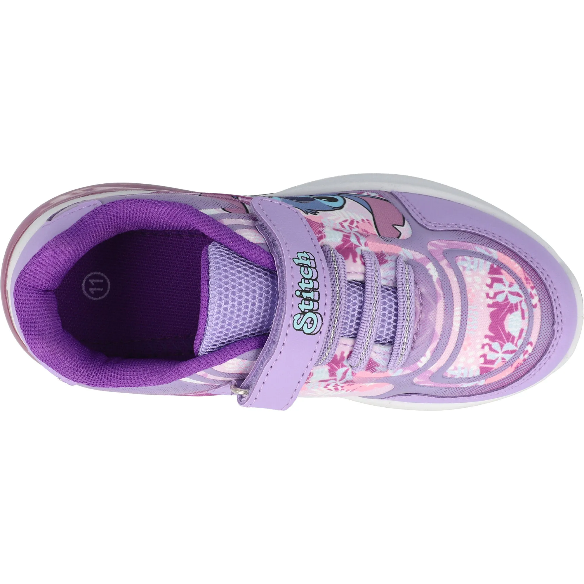 Disney Kids Stitch Lights Purple Trainers