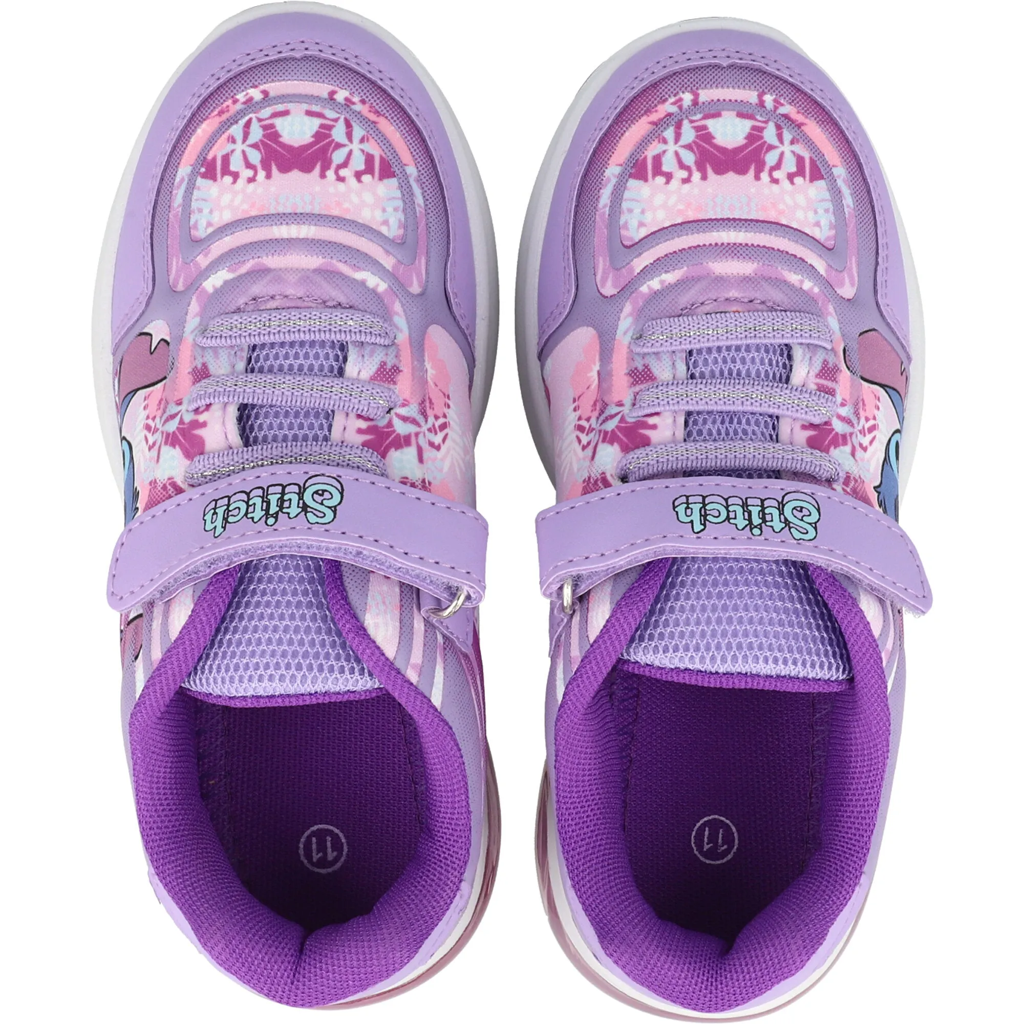 Disney Kids Stitch Lights Purple Trainers