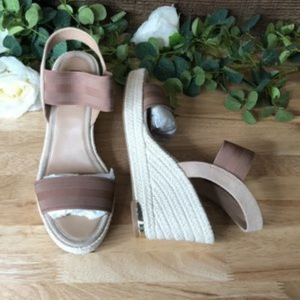 Dkny Cat Espadrille Wedge Sandals 9