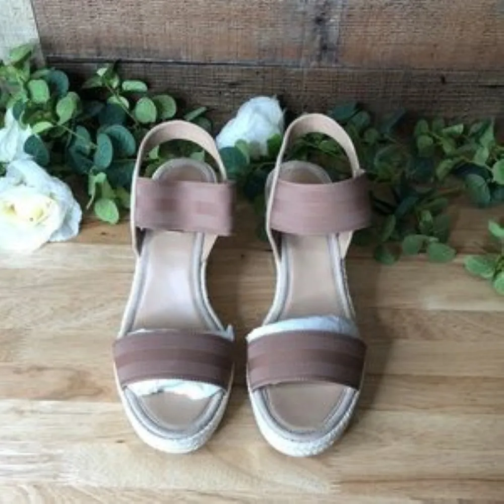 Dkny Cat Espadrille Wedge Sandals 9