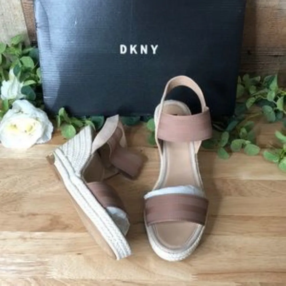 Dkny Cat Espadrille Wedge Sandals 9