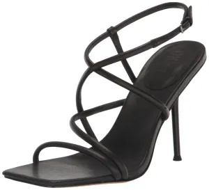 DKNY Women's Reia Heeled Sandal, Black, 8