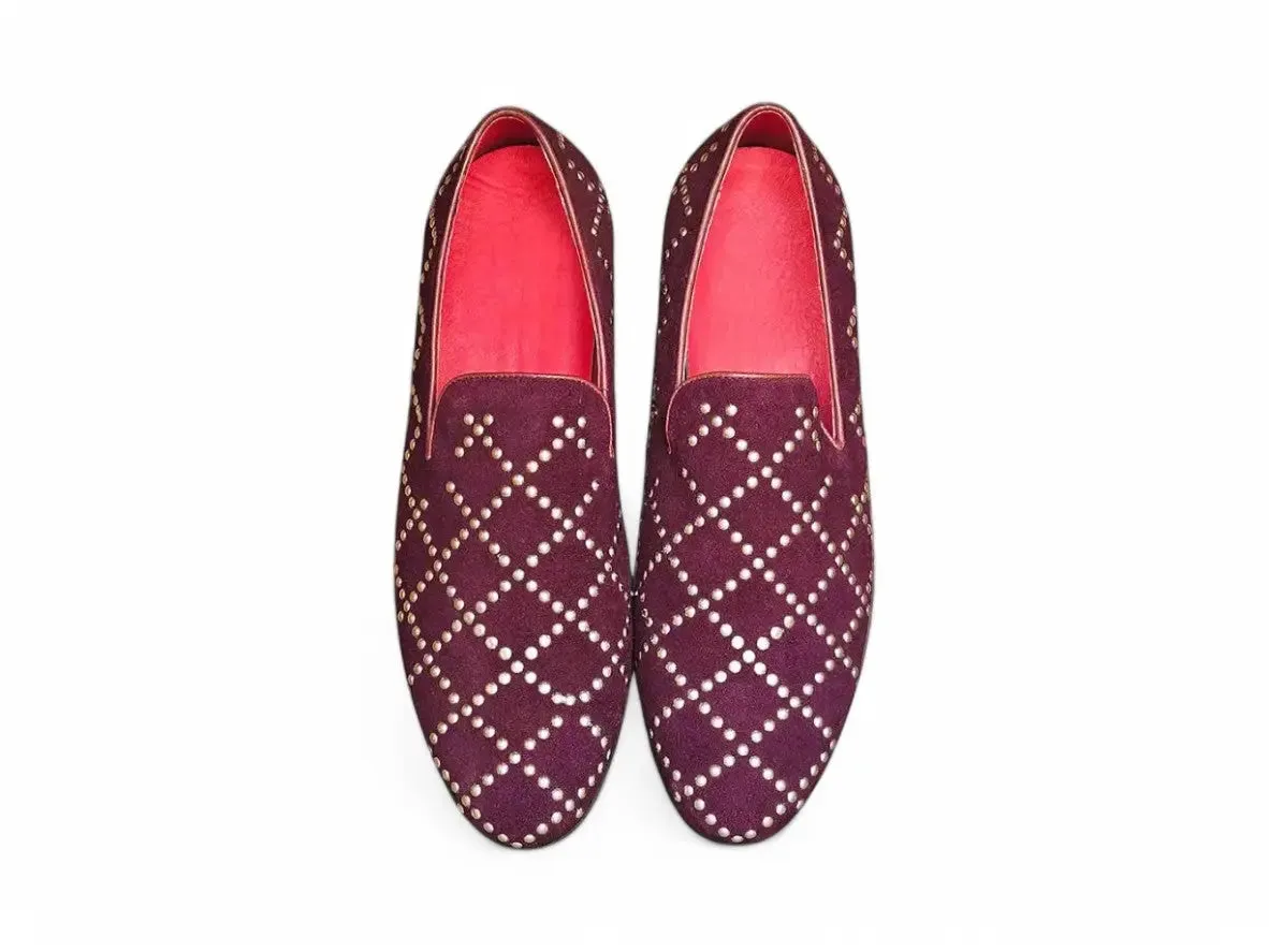 Dress Studs Loafer in Suede
