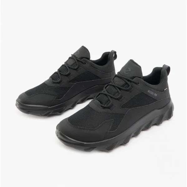ECCO MX LOW Mens Goretex Waterproof Outdoor Trainers Black