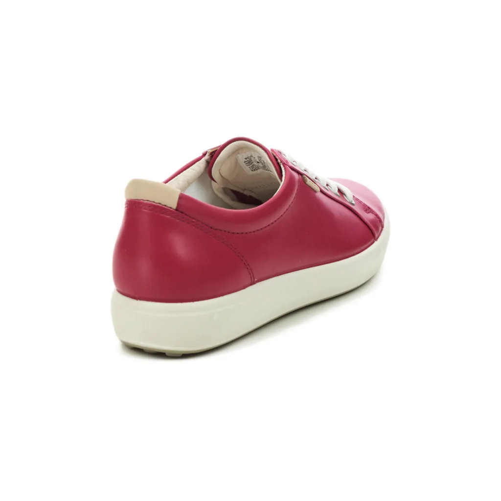 Ecco Soft 7 Full Grain Leather Women's Fashion Trainers