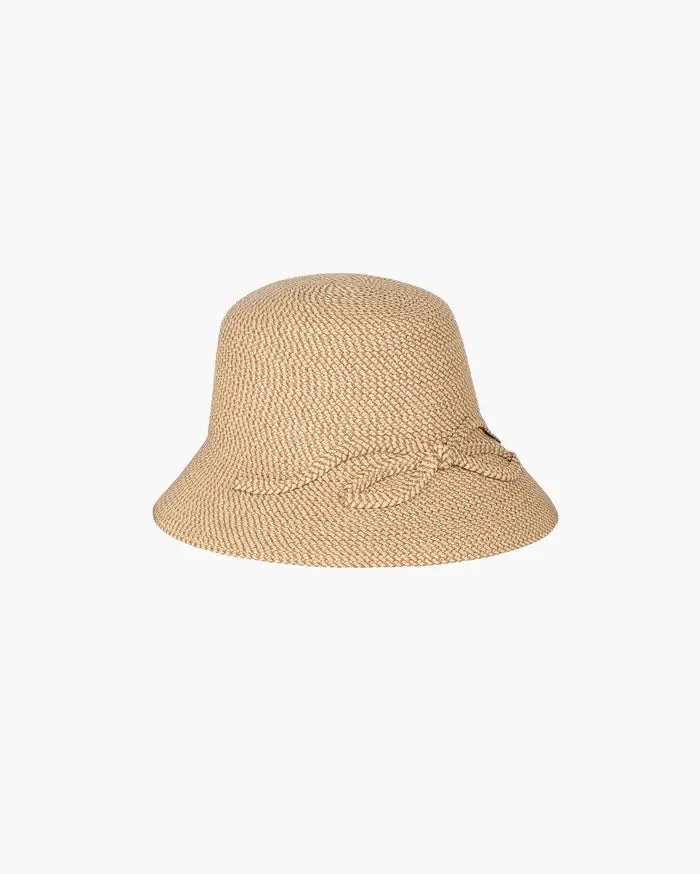 Eric Javits Bow Cloche Hat in Peanut
