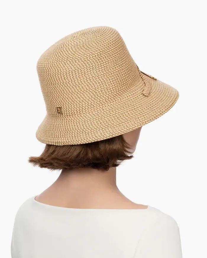 Eric Javits Bow Cloche Hat in Peanut