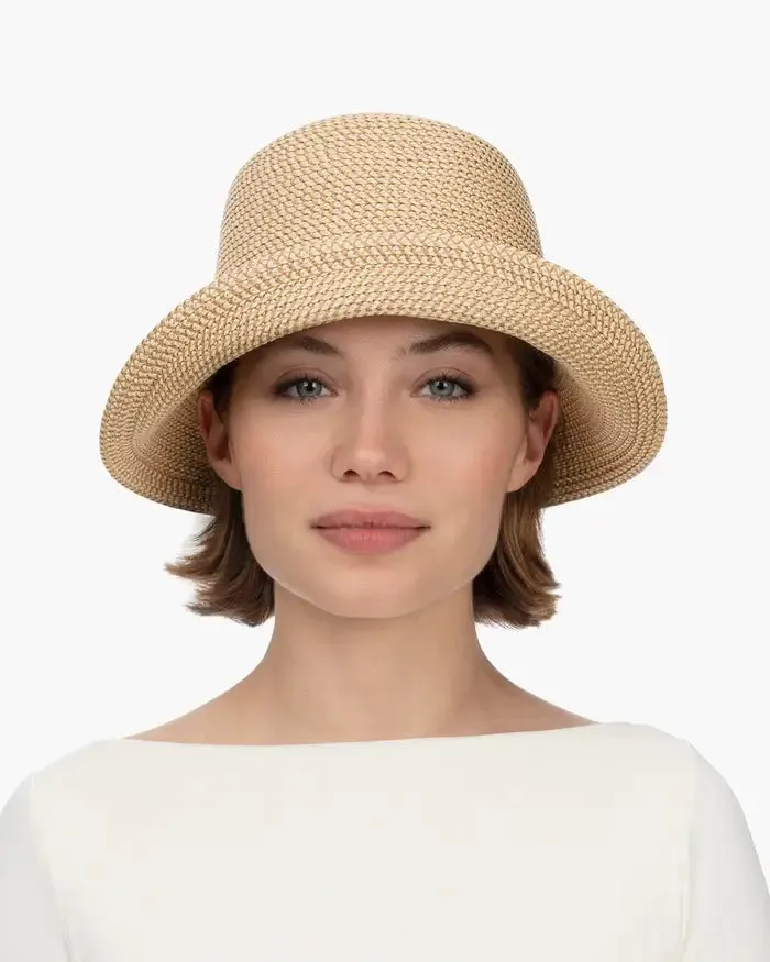 Eric Javits Bow Cloche Hat in Peanut