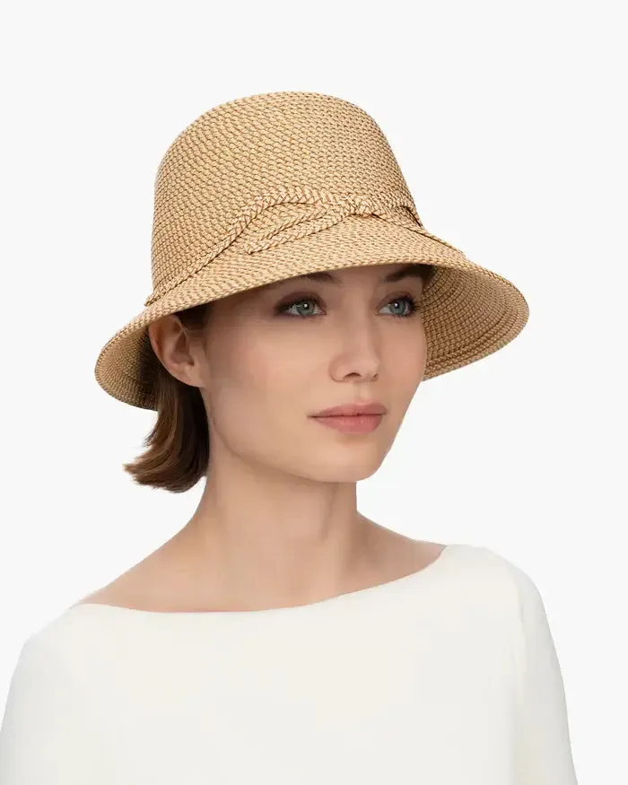 Eric Javits Bow Cloche Hat in Peanut