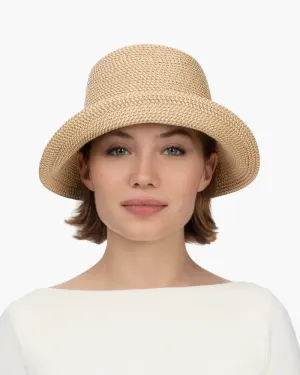 Eric Javits Bow Cloche Hat in Peanut