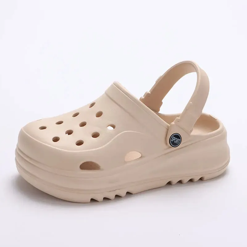 Eunia - Chunky Platform Clogs Shoes
