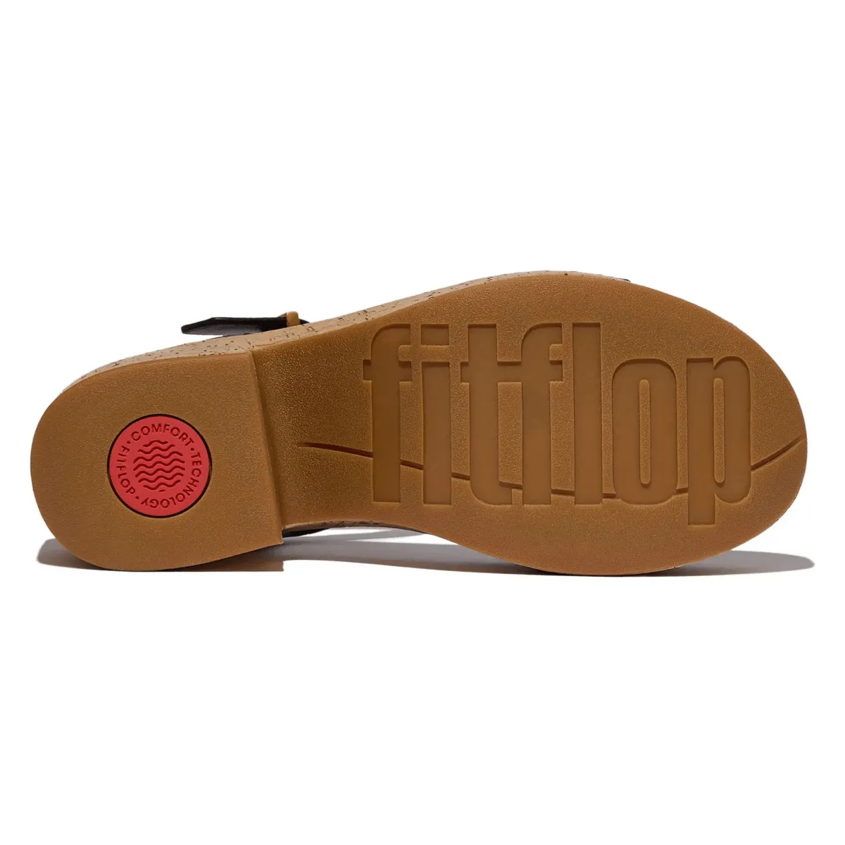 FitFlop Women's PlatFForms Ankle-Strap Black Leather
