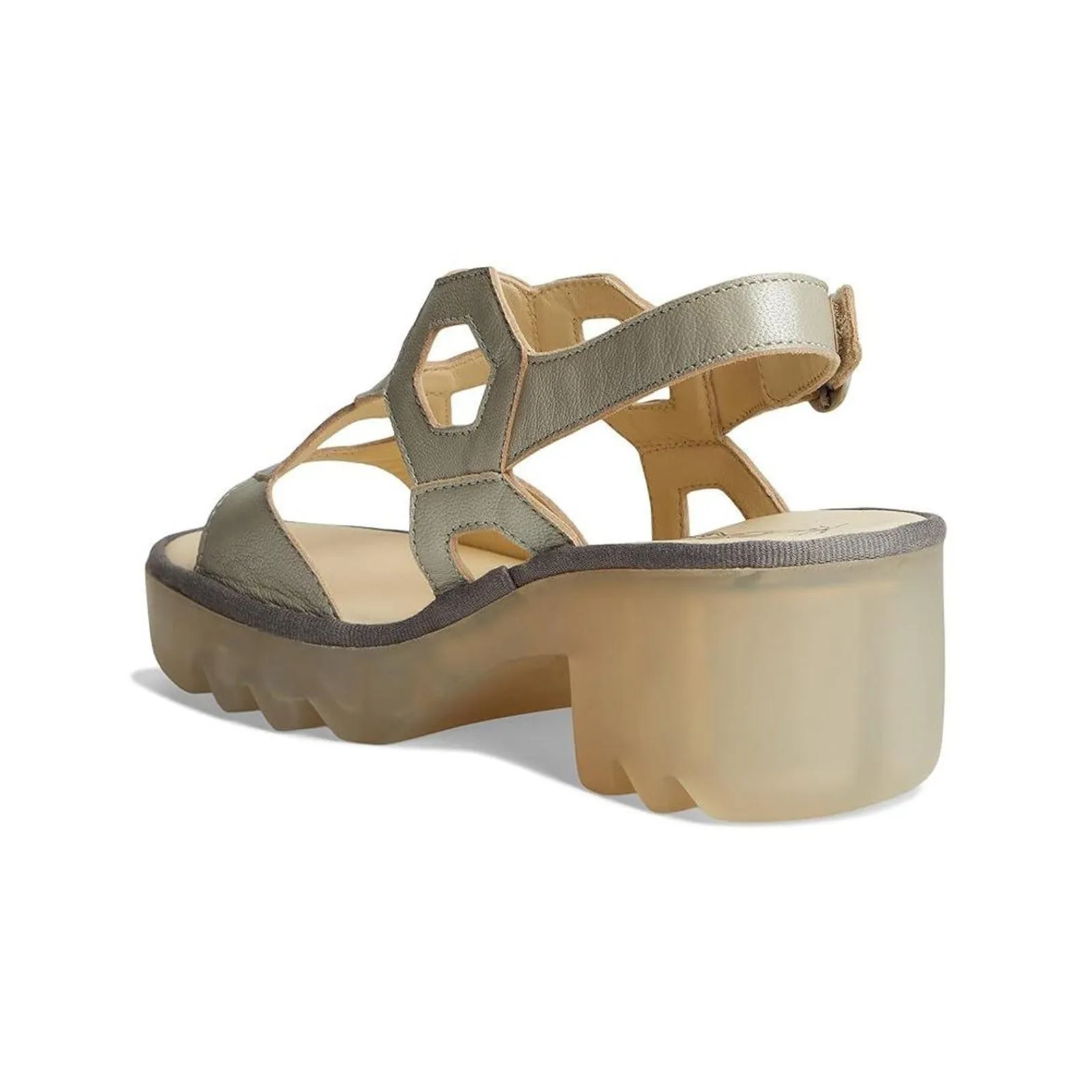 Fly London TEWA573FLY Mousse Leather Women's Heels Sandals