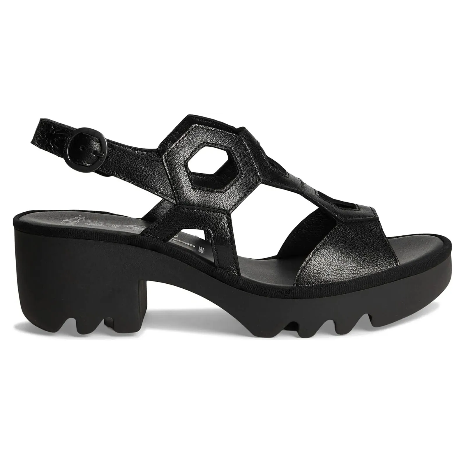 Fly London TEWA573FLY Mousse Leather Women's Heels Sandals