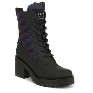 Franco Sarto Womens Dizzy Heeled Winter Boots Navy 9.5 M