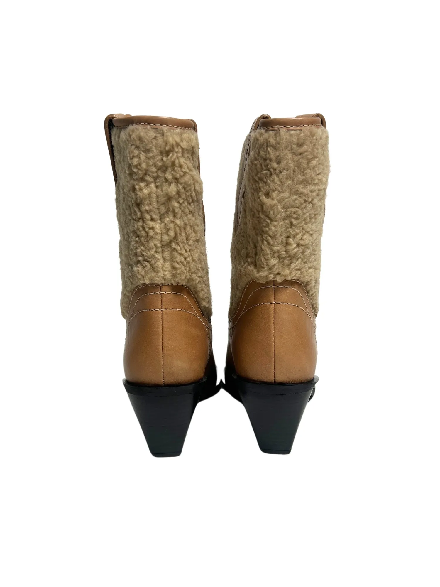 Free People Pitchfork Point Shearling Boot