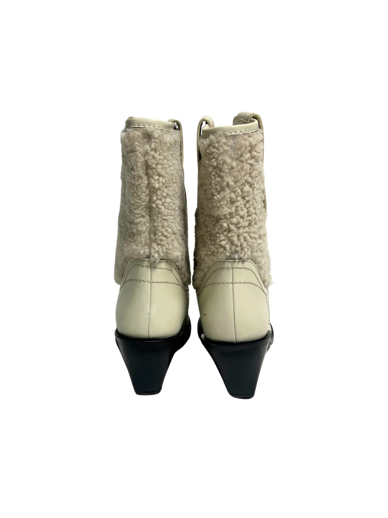 Free People Pitchfork Point Shearling Boot