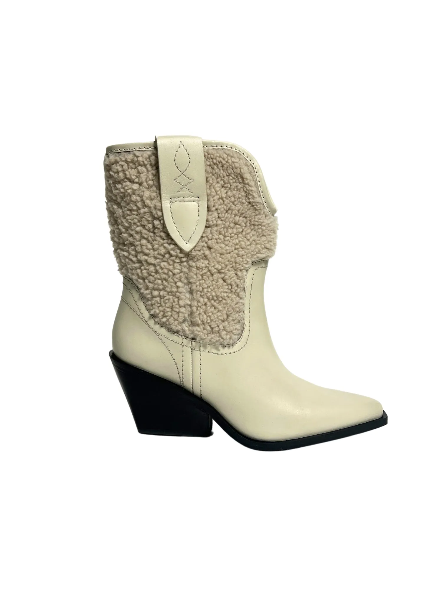 Free People Pitchfork Point Shearling Boot