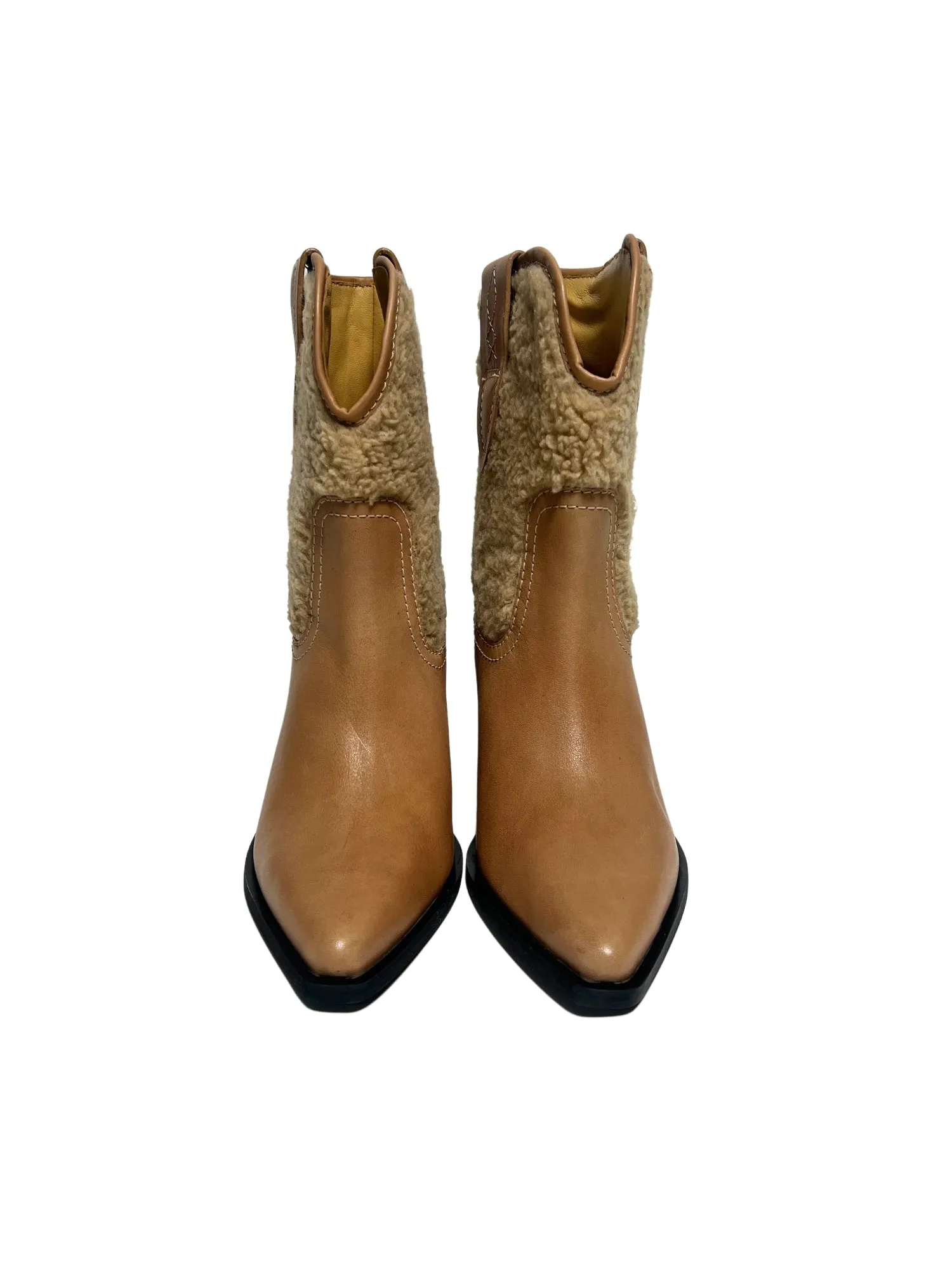 Free People Pitchfork Point Shearling Boot