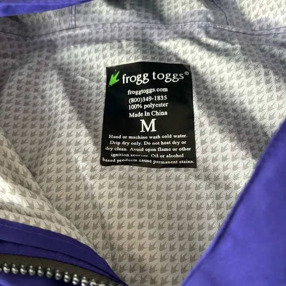 Frogg Toggs Java Toadz Lightweight Rain Jacket, women’s size M