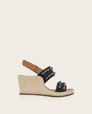 GENTLE SOULS - Evora 2 Leather Espadrille Wedge