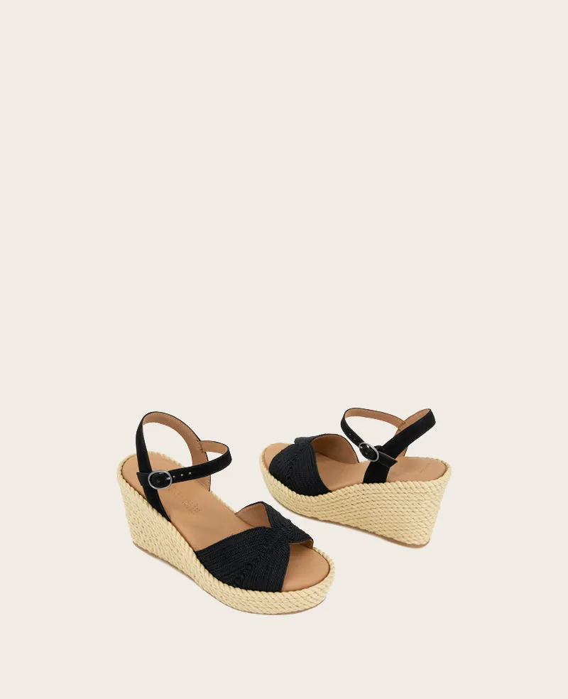 GENTLE SOULS - Nola Fabric Espadrille Wedge