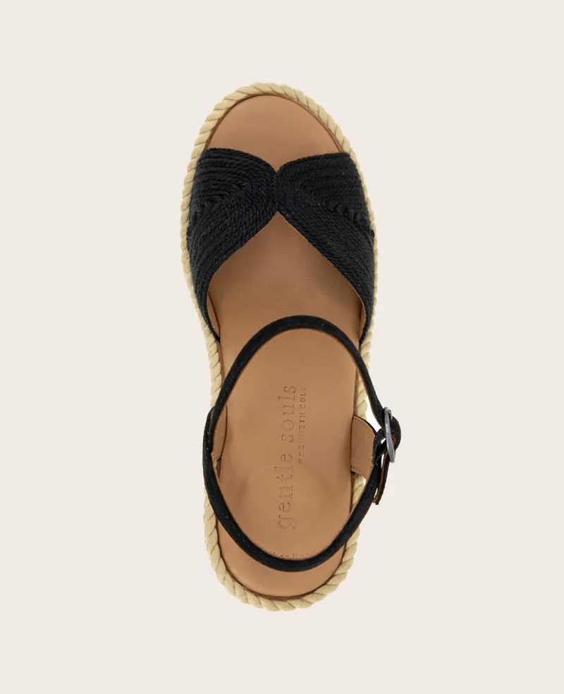 GENTLE SOULS - Nola Fabric Espadrille Wedge