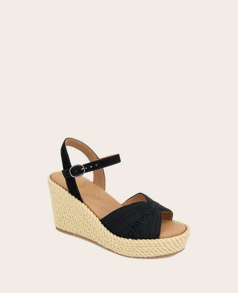 GENTLE SOULS - Nola Fabric Espadrille Wedge