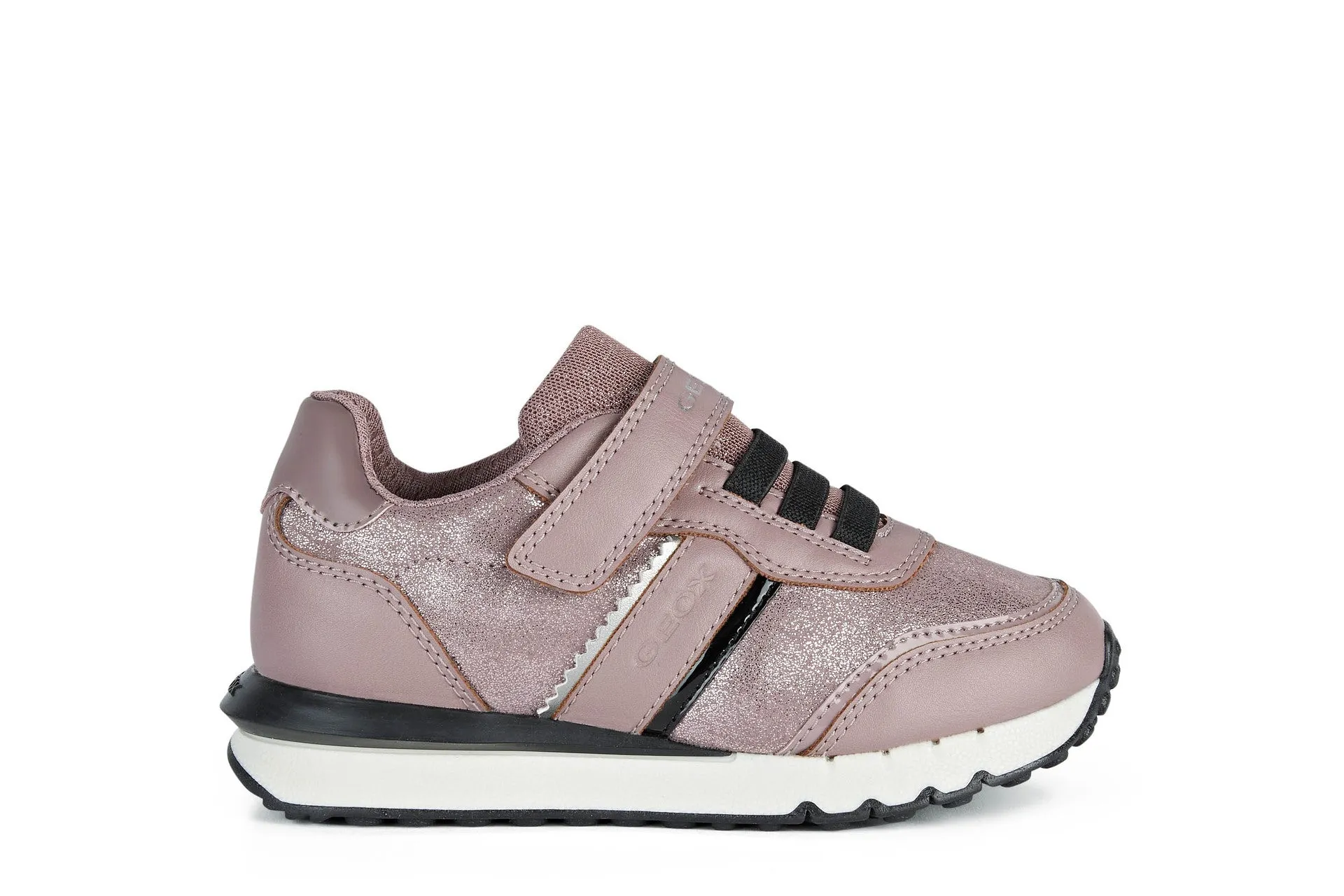 Geox Kids Trainers | Fastics Velcro | Rose Smoke